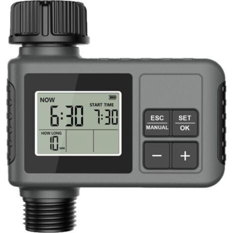 Automatic Watering Timer for Outdoor Faucet, with Rain Delay Function and Drip Irrigation System for Garden(1 Outlet) (1/4)