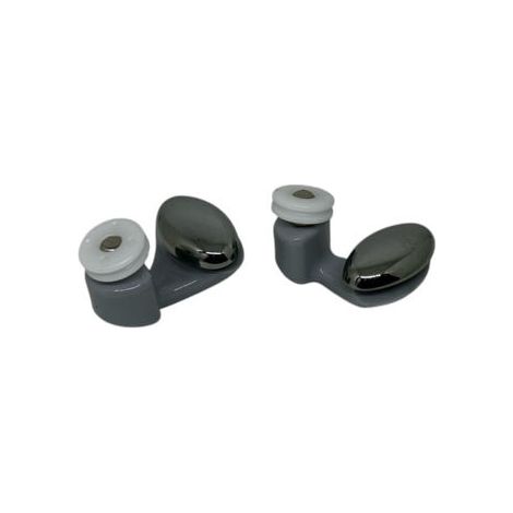 Ricambio kit cuscinetti con supporto cromo per box doccia Novellini R07STR1-40 (1/2)