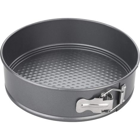 Antihaftbeschichtete Springform, runde Kuchenform mit herausnehmbarem Boden, spülmaschinen-, kühlschrank- und gefriergeeignet, Grau, 23 cm (9 Zoll) (1/5)