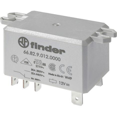 Finder 66.82.8.230.4000 Relais pour circuits imprimés 230 V/AC 30 A 2 inverseurs (RT) 1 pc(s)