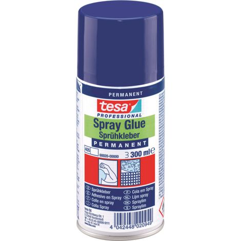 Adesivo spray TESA per tessuti, polistirolo, pelle - Permanente 300 ml (1/5)
