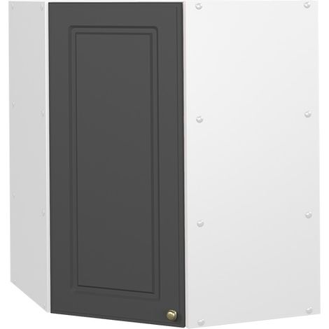 Mobile angolare da cucina Fame-Line, Antracite-oro, 57 cm, Vicco