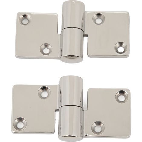 Charnière à bande marine inox 316 pour porte bateau, pliante et robuste, idéale pour armoire, coffre et VR, fixation par vis, usage nautique. (1/5)