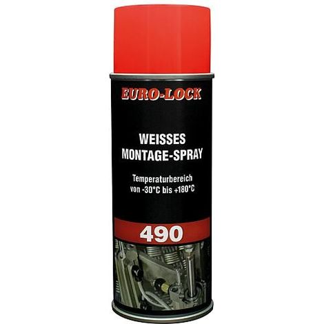 Spray de montage blanc EURO-LOCK LOS 490 bombe aérosol 400ml