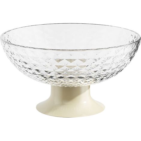 Corbeille à Fruits Transparente avec Support pour Cuisine et Salle à Manger, Plateau pour Légumes et Snacks (1/5)