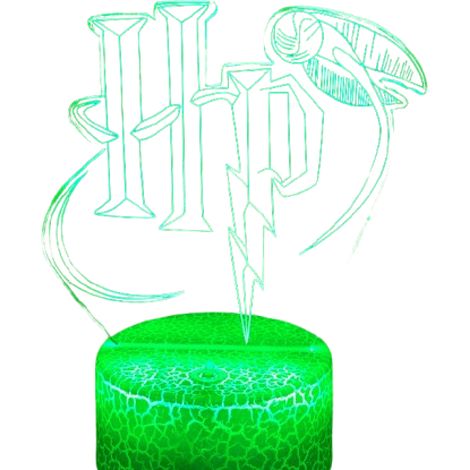 Lampe 3D - Veilleuse LED Changeante de Couleur - Commande Tactile et USB - Décoration Chambre Enfants Adultes - 1 Pièce (1/5)
