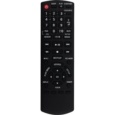 Sustituya el mando a distancia N2QAYB001102 del sistema de audio de estantería SC-PMX de 800 vatios. (1/2)