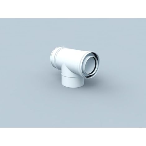 Bertrams Polyline LAS révision coude 41RB87-80 87 °, intérieur, blanc , DN 80 / 125