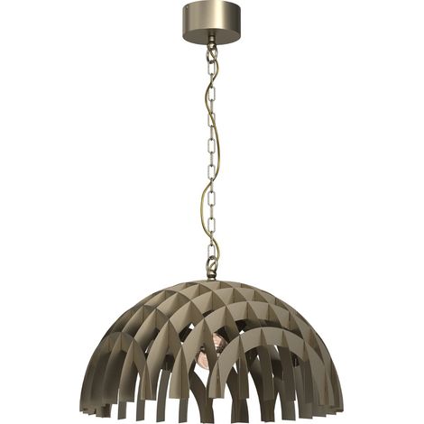 Suspension dôme Ø50 or titane Space E27 15W Luminex