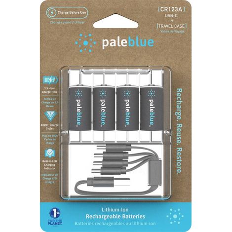 Paleblue Pile rechargeable spéciale CR 123 Li-Ion 3 V 860 mAh 4 pc(s) (1/3)
