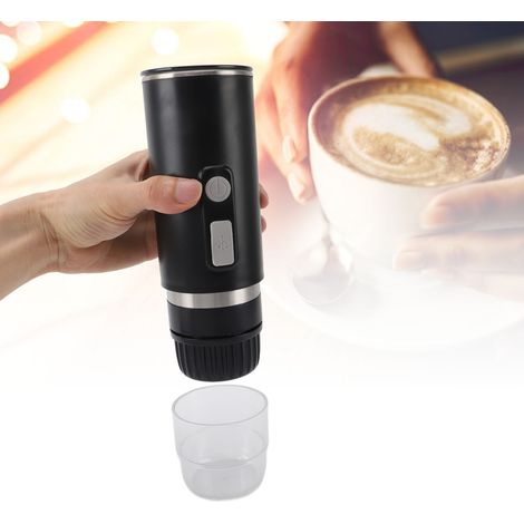 Tragbare elektrische ABS-Kaffeemaschine mit 15 bar Druck für Kapseln und gemahlenen Kaffee, USB-Akkubetrieb – für Zuhause, Reisen, Camping und Wohnmobil (1/5)