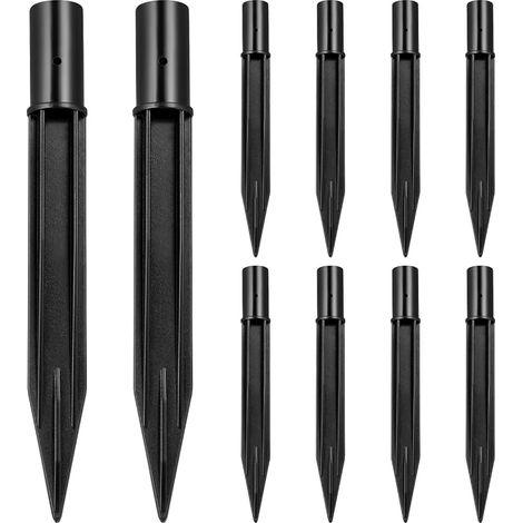 Pack of 10 ABS Plastic Replacement Stakes for Outdoor Garden Solar Lights Weatherproof Solar Light Stakes for Lighting Driveways Lawns Easy to Instal (1/5)