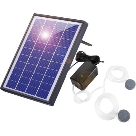 Aérateur d'étang solaire 6W, pompe à oxygène solaire, pompe à oxygène d'aquarium, aérateur de pêche (1/5)