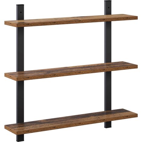 Scaffale da parete Legno antico 60.5 x 13.5 x 58.5 cm vidaXL