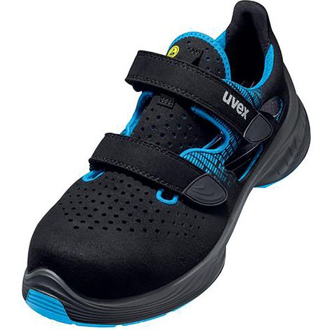 uvex Sandalen 1 G2 S1 68289 blau schwarz Weite 12 Gr. 49