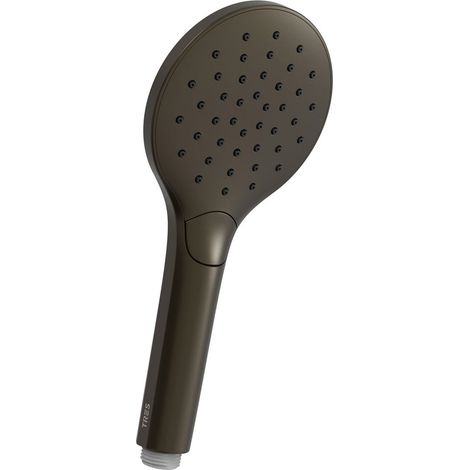 Douche massage ECO-DROP 3 types de jet Noir métallisé brossé - TRES 29963112KMB (1/2)