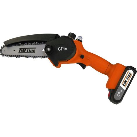 Sécateur à chaîne Oleo-Mac 18V 6", Batterie 1x1,5Ah, Ideal for Gardening and Cutting of Branches, Clean and Precise Cutting