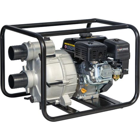 AIRMEC MSA 80 TRASH MOTOPOMPA 3" ACQUE SPORCHE LONCIN 6,5 HP BENZINA
