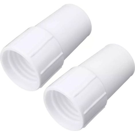 Adaptateur de tuyau de piscine, connecteur de tuyau de piscine, adaptateur de tuyau de piscine blanc (pour nettoyeurs)