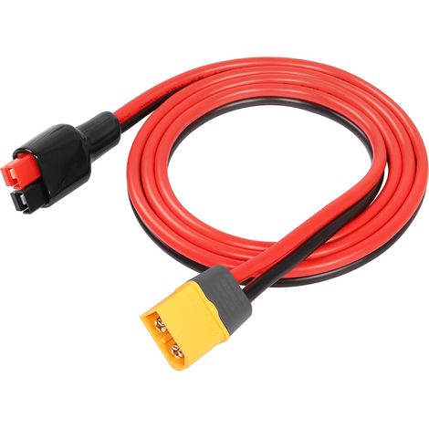 Câble d'extension 12 AWG XT60 mâle vers panneau solaire 1 m XT60 vers 45 A pour batterie externe RC Lipo batterie au lithium (1/5)