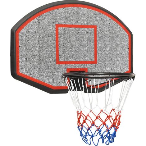 Panier de basket,Panneau de basket-ball Noir 71x45x2 cm Polyéthylène -80340 (1/5)