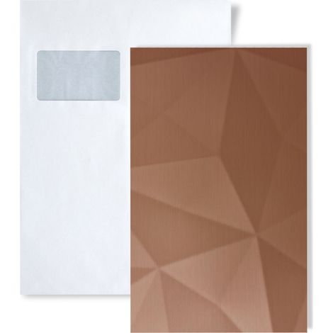1 SAMPLE PIECE S-30947 WallFace DIAMOND Copper brushed ARSTRUCTURE Collection  Wall panel SAMPLE in DIN A5 size