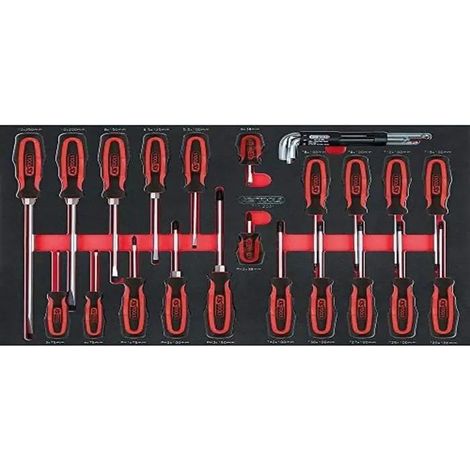 Juego de destornilladores kstools modelo set espuma tricolor