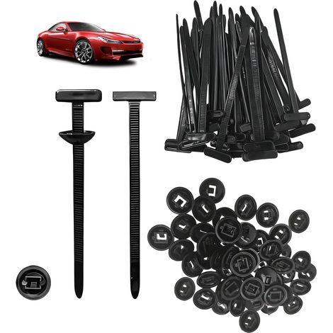 100PCS Serre-Câble Universel Nylon, Attache Câble Plastique Résistant - Boucle de Cravate Rapide pour Réparation Auto, Raccord Polyvalent et Durable (1/5)