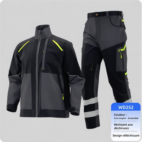 Ensemble de travail homme anti-déchirure mi-saison gris moyen taille 2XL gris 2xl réf 3530 60 × 41 × 46 cm 1,4 kg – Livraison gratuite