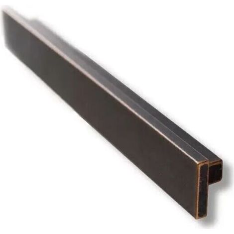 Maniglia a barra effetto rame 240x34x22mm - 377 T