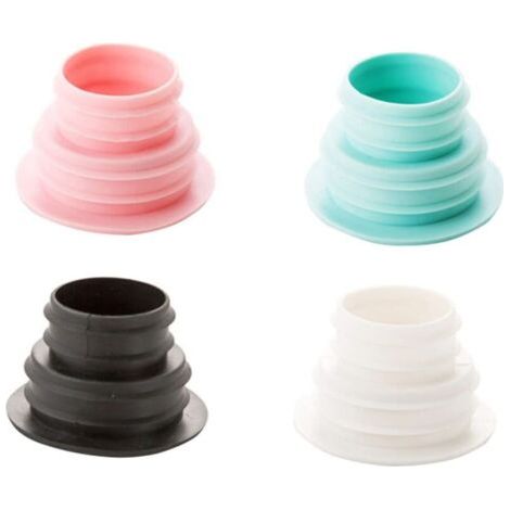 Pair Lntyq Tuyau de Vidange Joint Tuyau Bouchon en Silicone Anneau de Silicone Machine à Laver Anneau de Prise Connecteur de Tuyau Polyvalent pour Salle de Bains Cuisine Buanderie，664cm，4Pcs