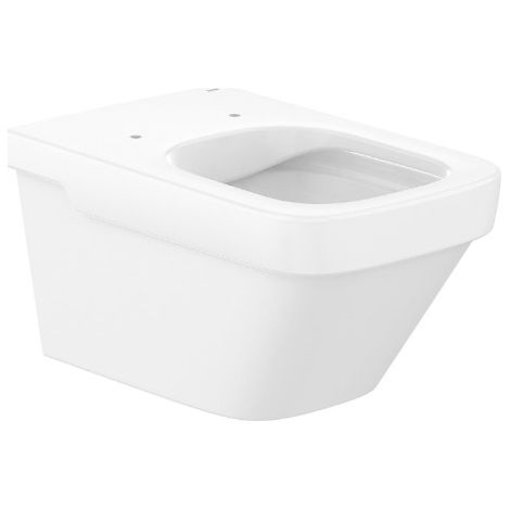 Taza suspendida Rimless con fijaciones ocultas y salida horizontal DAMA - ROCA (1/2)
