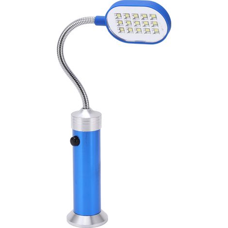 360° drehbare Magnet-Schwanenhalslampe, hohe Helligkeit, wetterfeste LED, Arbeitsleuchte für den Außenbereich zum Angeln, Grillen und Radfahren, Blau (1/5)