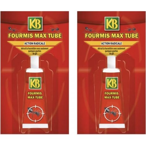 KB - Lot de 2 tube rouge anti-fourmi