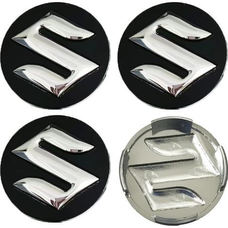 4 Nabenkappen mit 54 mm Durchmesser für Suzuki Swift, SX4, S-Cross, Ignis, Vitara, Solio, Bandit und Swace, Rostschutz für Felgen. (1/2)