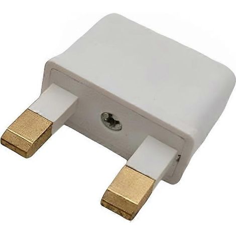 Adaptateur de voyage pour prise électrique européenne (UE) / américaine (2 broches) vers britannique (2 broches) (1 pièce) (1/5)