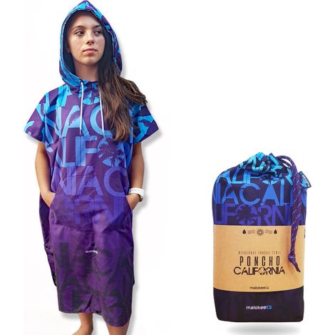 Poncho surf kite beach sport telo mare ad asciugatura rapida giovani (1/5)