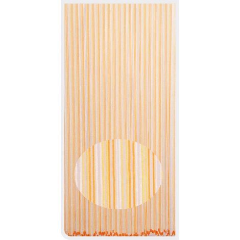 TRADE SHOP - Tenda Moschiera Antimosche Con Cordoncino Bicolore Arancio Bianco 120x230 Cm Tpl86 017395 -