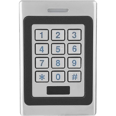 Système de contrôle d'accès avec clavier et lecteur de cartes, étanche IP67, double mode d'authentification (1/5)