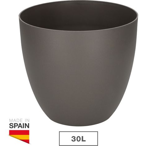 Maceta Plastiken TES Antracita Polipropileno (Ø 38 cm)