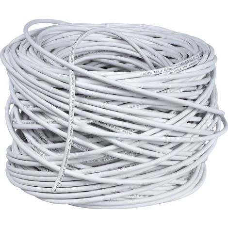 Câble 4 paires S/FTP catégorie 6 LEXCOM HOME bobine 120m blanc - SCHNEIDER ELECTRIC - VDIR534810 (1/2)