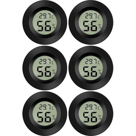 Set mit 3 Mini-LCD-Digitalthermometern und -hygrometern für Büro, Küche, Zigarrenhumidor, Inkubator, Reptilien (1/5)