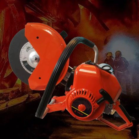 2-Takt 5500 U/min Betonsäge, benzinbetriebene Trennmaschine, Betonschneider, Schnitttiefe 4 Zoll mit Diamantblatt, gute Qualität