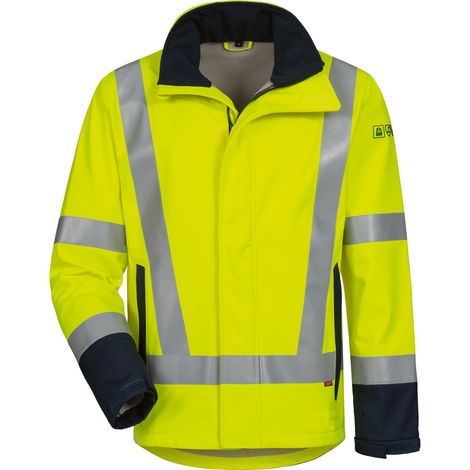 Gr .XL (58/60) KAAPO MULTINORM WARNSCHUTZ SOFTSHELL-JACKE gelb KAAPO MULTINO (1/2)
