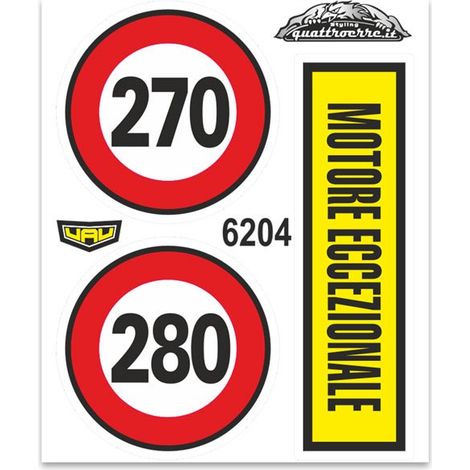 Adesivi Stickers Standard Motore Eccezionale 10 x 12 cm