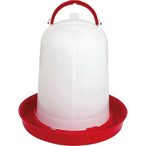 Abreuvoir siphoïde pour volailles 3L - Rouge et blanc - GAUN (1/3)