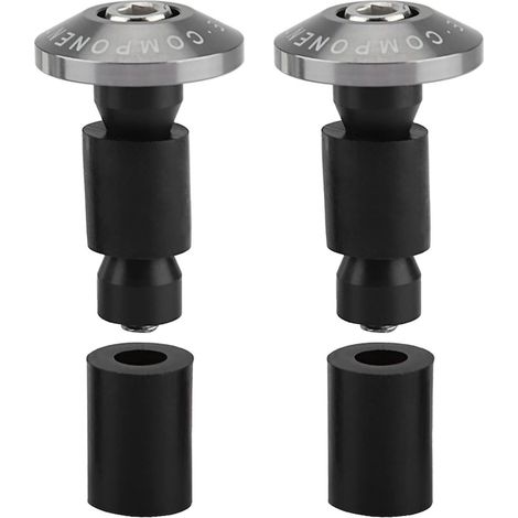 Embouts de protection pour guidon de moto, Bizaical, 22 mm, lot de 2, aluminium, 3 cm x 5 cm (1/5)