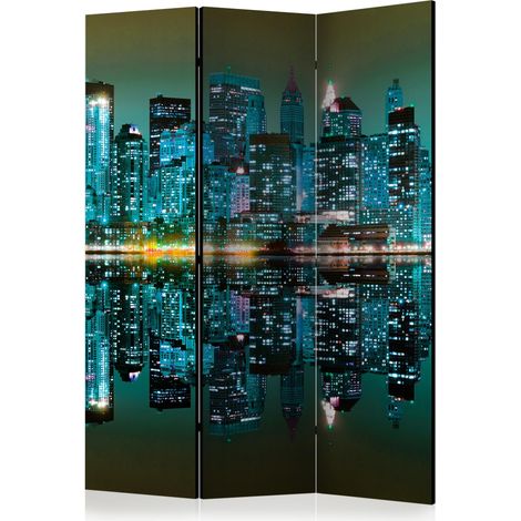 Paravento - Gold reflections - NYC [Room Dividers] - 135x172 (1/4)