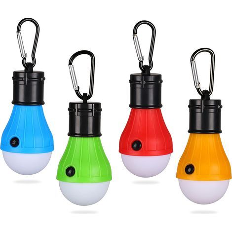 Camping lights, set of 4 tent lights with 3 modes, IP65 waterproof LED camping lantern. (1/5)