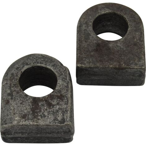 Weld on Gate Eyes Self Colour 3/4" (19MM Straight End Flat Hinges) x2 (1/5)